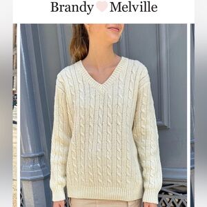 NAVY AND GREY BRANDY MELVILLE CARDIGAN